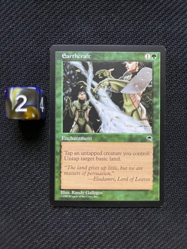 Earthcraft – Tempest – Reserved List – Vintage MTG – LP/MP – Authentic – 1997 - Picture 3 of 6