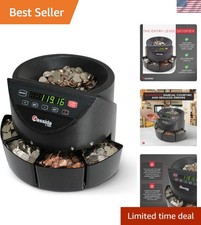 Electronic Coin Sorter/Counter, Countable coins 1¢, 5¢, 10¢, 25¢, 250 coins/m...