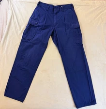 US Coast Guard ODU Ripstop Cargo Pants USCG Trousers Medium Long Adj Waist