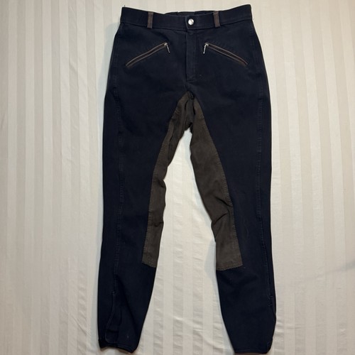 Cavallo Reithose Größe 28 Vollbesatz Grip Reitsport Reithose schwarz braun