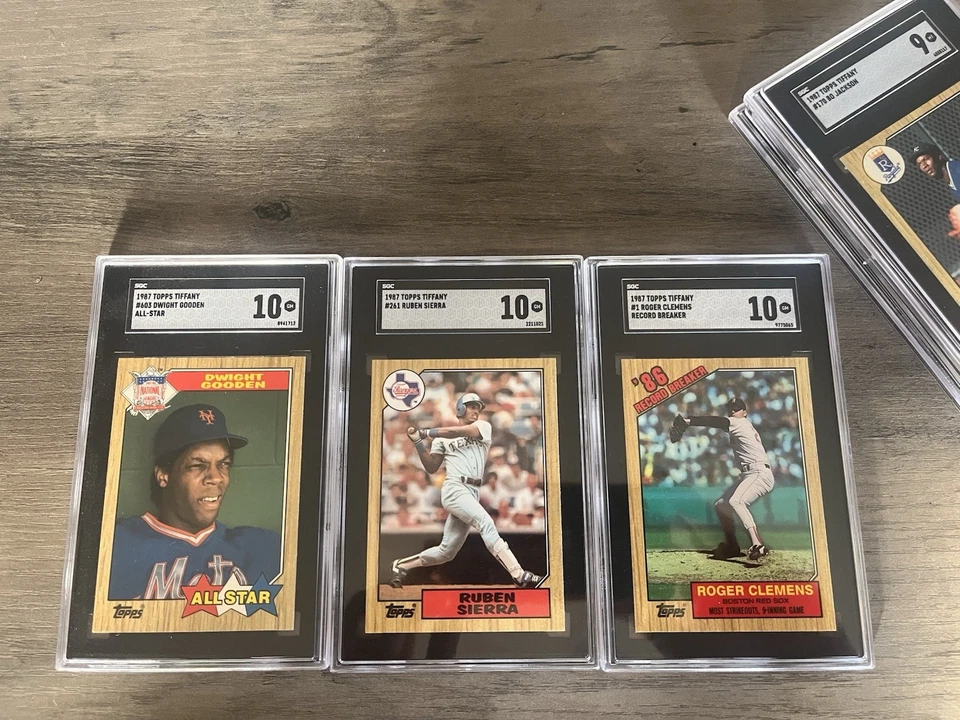 1987 Topps Tiffany Complete Set with SGC Graded Stars. (3) Gem Mint 10’s 💎 - Image 3 of 4