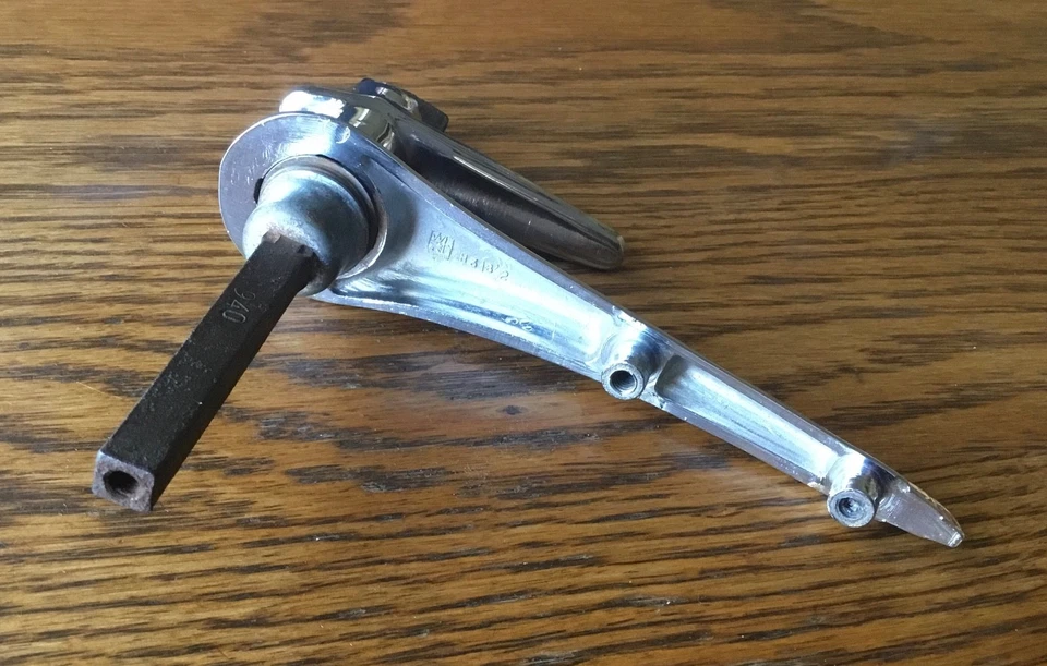 1954~1967 Austin Healey 100 100-6 3000 manija de maletero con llave cerradura exterior de colección- Foto 3 de 4