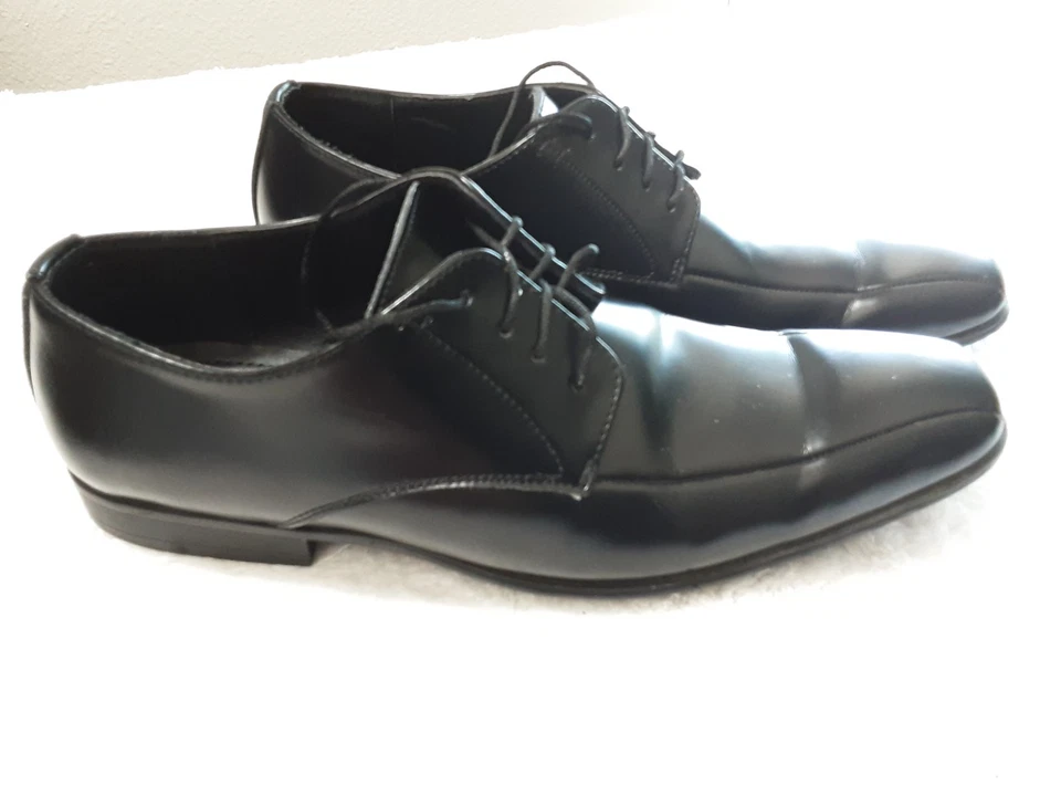 Marc Anthony Shoes Men Size 9 M  Black Leather Lace Up - Image 2 of 4