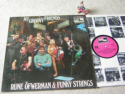 RUNE ÖFWERMAN & FUNKY STRINGS My Groovy Friends, GER LP MODE SEXY CVR LENA SKOOG
