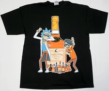 Drinking T-shirt Alcohol Liquor Bottles Urban Streetwear Tee Men's 2XL Black New