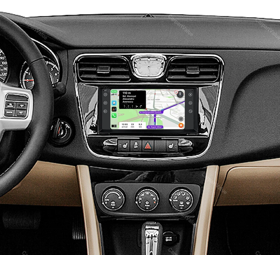 Для 2011-2014 Chrysler 200 Apple CarPlay Android 13 автомобильный стерео радио GPS SWC 32G - Изображение 4 из 4