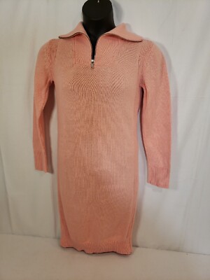 Size S Free Assembly Women's Sweater Dress. Pink, Midi, 1/4 Zip Preowned | eBay Size S Free Assembly Women's Sweater Dress. Pink, Midi, 1/4 Zip Preowned | eBay