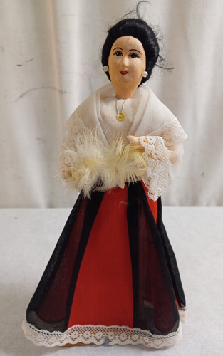 Vintage Marked Phillippines 10" Handmade Formal Girl Doll - Picture 1 of 8