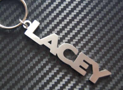 Lacey Schlüsselanhänger Schlüsselbund Schlüsselanhänger Edelstahl Name Geschenk