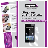 2X Schutzfolie FüR Medion Life P4501 Klar Displayschutzfolie Folie Dipos