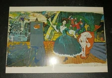 Archie RAND Lady Paints Picture art exhibition gallery invitation 1986 Kind NYC 