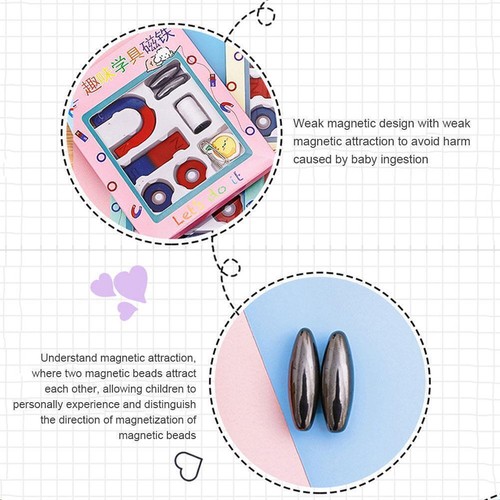 Science Magnet Set Science Experiment Tool Educational L6A3 For Kids✨/ Hot~ - Photo 15/16