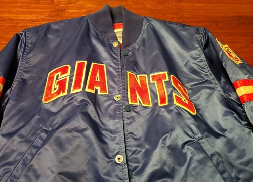 Giacca Bomber Vintage Starter New York Giants Raso anni 90 Taglia M - Foto 3 di 11