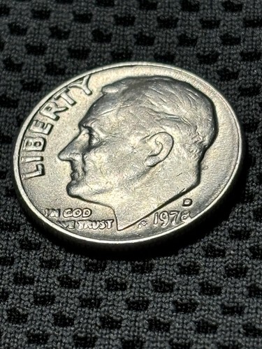 1978 D Roosevelt Dime Error Coin With Filled Mint Mark - Picture 4 of 5