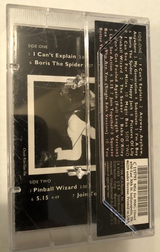 The Who My Generation The Very Best Cassette Tape - Picture 7 of 7