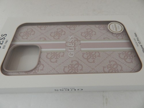 Guess Slim Profile PU Leder Schutzhülle Magsafe für iPhone 13 Pro Max Pink - Bild 4 von 7