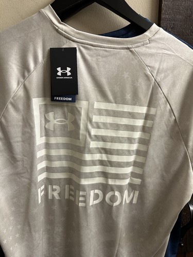 2-2025-Under Armour Men's Freedom Tech Camo Short Sleeve T-Shirt XL 1377055 - Picture 4 of 4