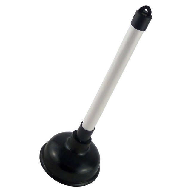 Plastic Handled Rubber Sink Toilet Drain Bath Plunger Unblocker