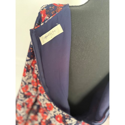 Altar'd State Floral Print Dress navy Bell Sleeve Mini Dress women XL - Picture 8 of 10