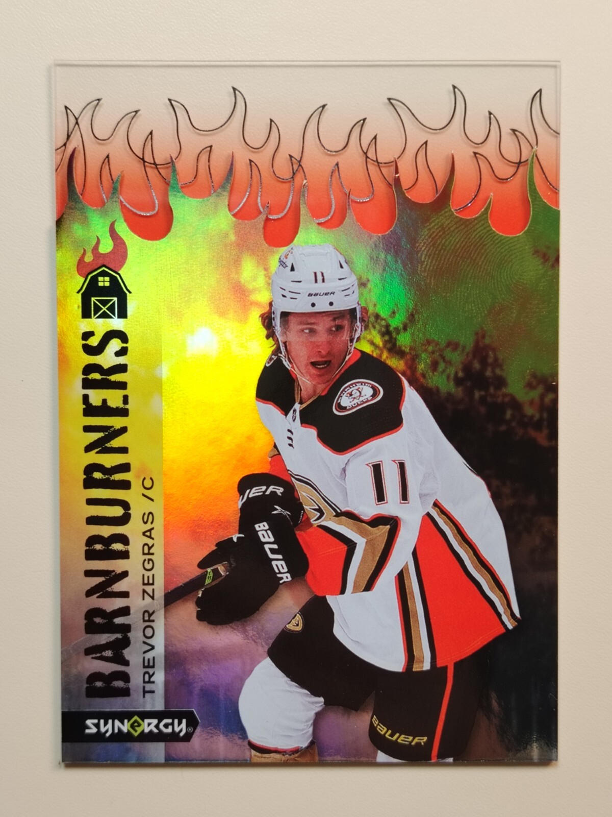 2023-24 UPPER DECK SYNERGY HOCKEY TREVOR ZEGRAS BARNBURNERS #BARN-12 WJ