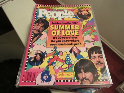 洋楽 By the People for the People People Magazine June 22 1987 SUMMER OF LOVE Beatles Joplin