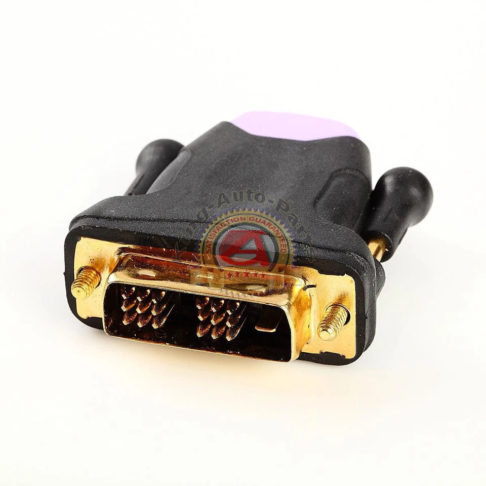 DVI to HDMI to DVI Adapter DVI-D (24+1 pin) Dual-Link for Nvidia ATI Video Card - Image 2 of 3