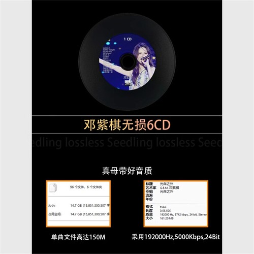 6CDs G.E.M. Chinese Pop Music Album Musik Songs Car CD 邓紫棋杰车载CD黑胶光盘 - Picture 4 of 14