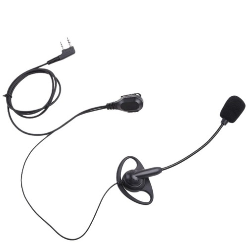2Pin Advanced D Shape Clip-Ear Ptt Headset Earpiece Mic For UV5R HYT TC286 - Zdjęcie 4 z 8
