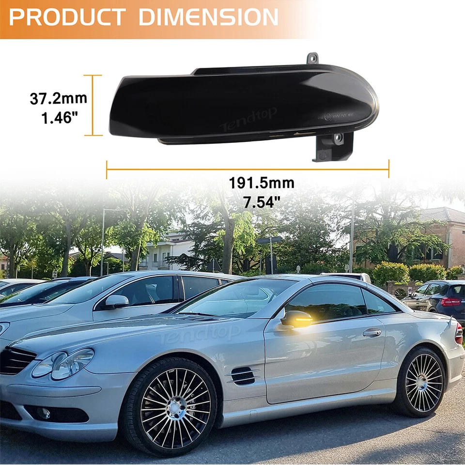 Dynamic LED Turn Signal Lights For Mercedes Benz SLK-Class R171 W171 SL-Class - Изображение 4 из 4
