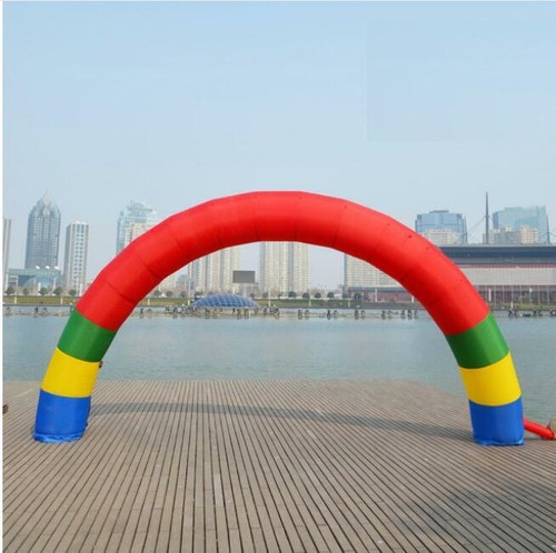 Up to date 20ft*10ft D=6M/20ft inflatable Rainbow arch Advertising EH New - Picture 1 of 3