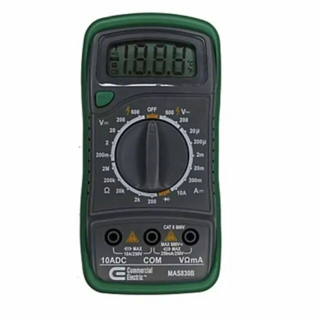 Commercial Electric MAS830B Digital Multimeter Meter for sale online eBay
