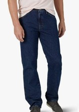 Wrangler Authentics Men's Classic Regular Fit Cotton Jeans, Dark Rinse, 36 x 29