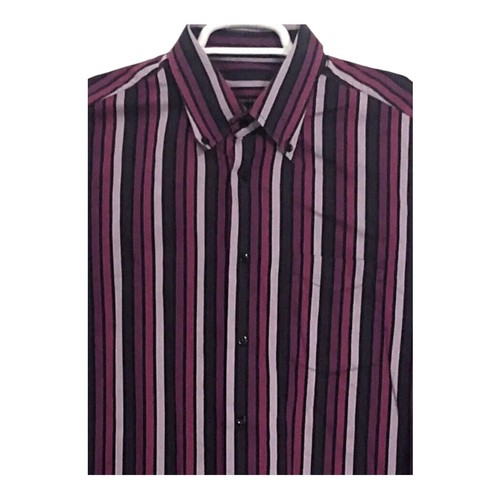 Mehrfarbig gestreiftes Medium Herrenhemd von Roccobarocco, Button-Down-Kragen - Bild 2 von 5