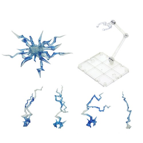 Tamashii Effect Thunder Lightning For S.H Figuarts Fix Figma Stand Holder set  - Picture 9 of 11