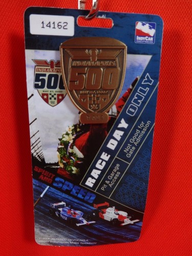 2007 Indianapolis 500 Bronze Pit Badge & Race Day Hard Card Lanyard Credential - Picture 8 of 11