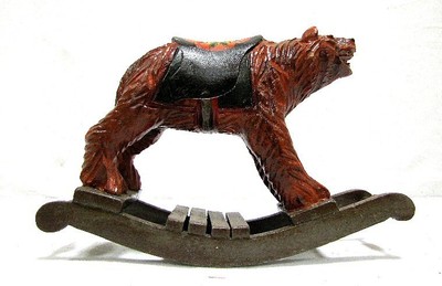 black bear rocking horse