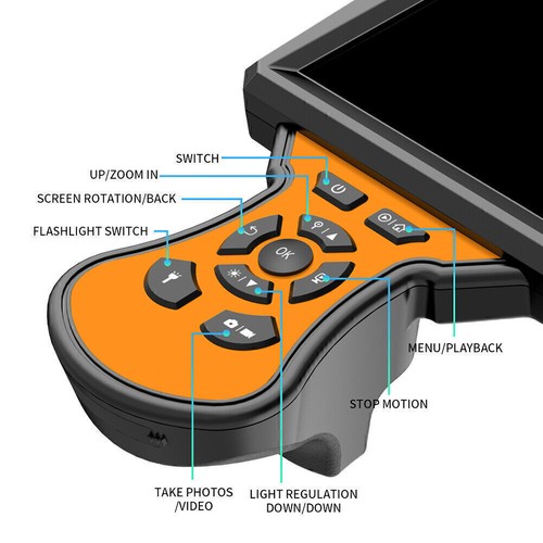 5'' LCD Industrial Videoscope Technoscope Inspection Camera HD 1080P Dual Lens - Picture 4 of 14