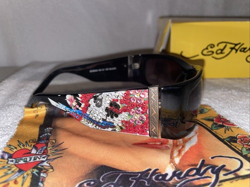 Ed Hardy New Womans Sunglasses ~ Beautiful Ghost EHS 004 - Picture 4 of 16
