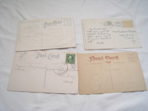 53 POSTALES DE PASCUA EN RELIEVE 1907-15 POLLITOS CRUCES HUEVOS NIÑOS LIRIOS CONEJITOS - Imagen 7 de 13