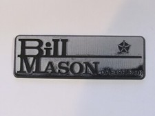 Vintage Bill Mason Chrysler Excelsior Wisconsin Plastic Dealer Badge Emblem Tag