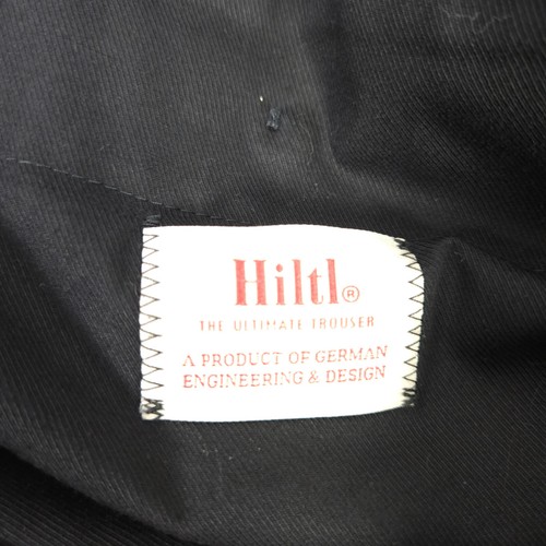 Hiltl Mens 34x30 Gray Grey Marlane Biella Vaticana Super 120s Wool Dress Pants - Picture 3 of 7