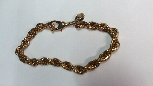Juego de collar y pulsera de 7 1/4" en tono dorado firmado por Park Lane - Imagen 4 de 7