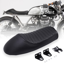 Universal Vintage Motorcycle Cafe Racer Seat Hump Brat Saddle Cushion For Honda