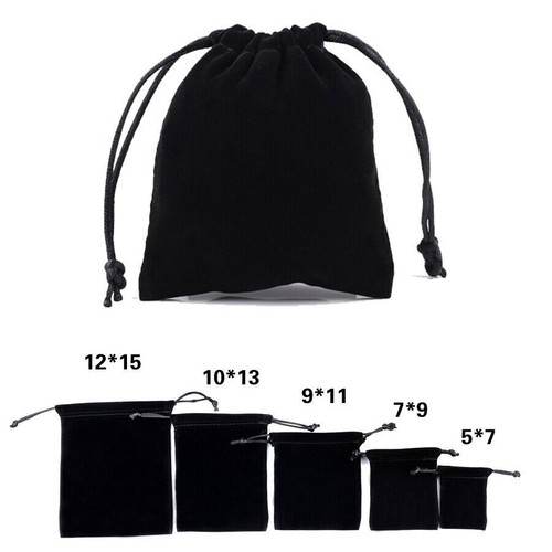 10-300X Jewelry Pouch Small Velvet Drawstring Gift Bag Storage for Wedding Party - Picture 16 of 18