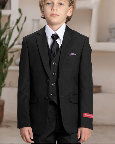 Boy's Suits 3 Pieces Wedding Evening Party Prom Formal For Kids Slim Fit Suits - Picture 6 of 23