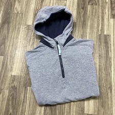 LULULEMON Short Sleeve Pullover Blue Hooded Sweatshirt Hoodie Girl's Size 10