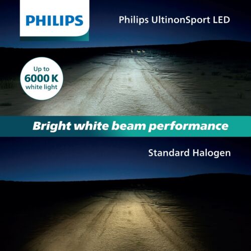 Philips UltinonSport LED White 9006 Two Bulbs Head Light Low Beam Replacement EO - Picture 14 of 20