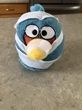 Angry Birds Jay Halloween Mummy Bird Plush 5" No Sound VGUC! please read!