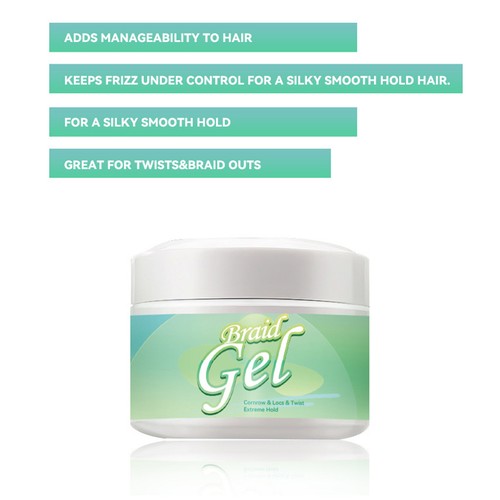 Hair Twist Braiding Gel Extreme Hold Edge & Braid Control Cream Hair Styling NEW - Picture 12 of 12