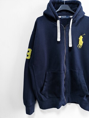 【送料&関税込】Polo Ralph Lauren Logo Zip Hoodie Polo Ralph Lauren zip hoodie vintage big logo | eBay